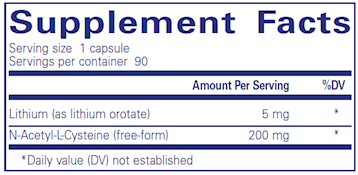 Lithium (orotate) 5 mg 90 vcaps by Pure Encapsulations