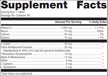 Ultra Potent-C® 1000 90 T by Metagenics