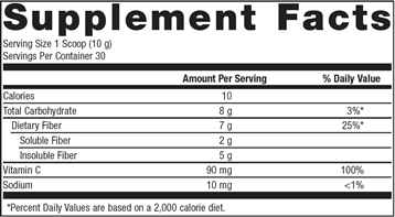 Herbulk® Powder Natural Orange (30 servings) by Metagenics