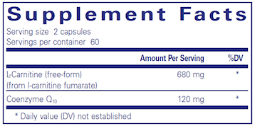 CoQ10 l-Carnitine fumarate 120 vegcaps by Pure Encapsulations