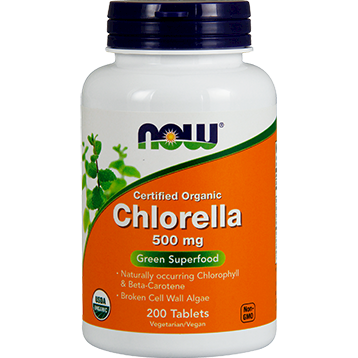 Organic Chlorella 500 mg 200 tabs by NOW