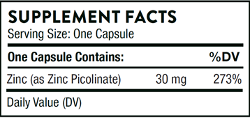 Double Zinc Picolinate 60 Vegetarian Capsules by Thorne Research