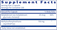 MSM 750 by Klaire Labs/SFI Health