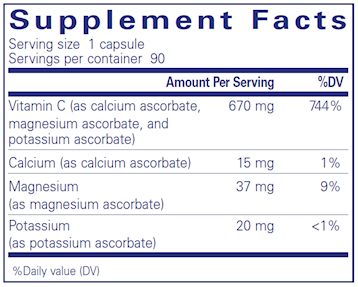 Buffered Ascorbic Acid 90 vcap by Pure Encapsulations