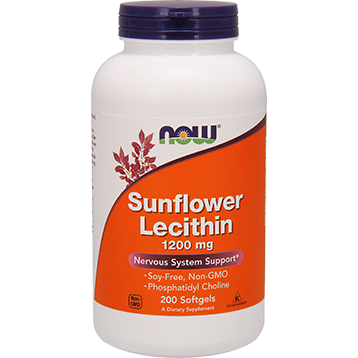 Sunflower Lecithin 1200 mg 200 softgels by NOW