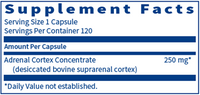 Adrenal Cortex 120 caps by Klaire Labs by Klaire Labs/SFI Health