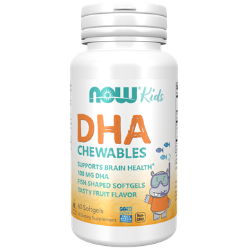 Kids Chewable DHA 100 mg 60 gels by NOW