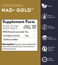 NAD+ GOLD 50 mg 30 ml by Quicksilver Scientific