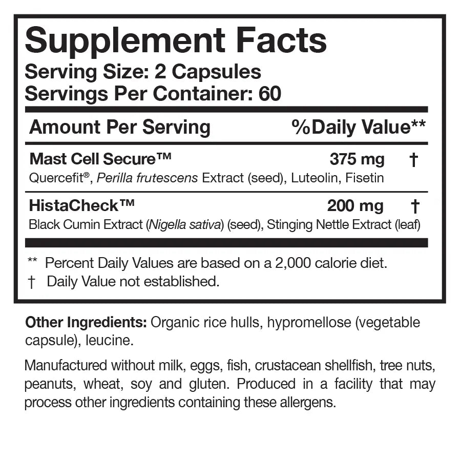 HistaQuel 120 caps by Researched Nutritionals