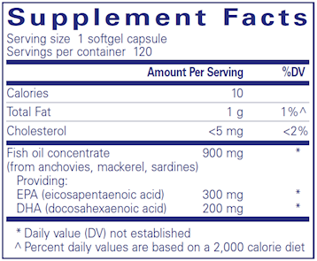 EPA/DHA with lemon 120 gels by Pure Encapsulations