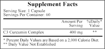 C3 Curcumin Complex 60 caps by Ecological Formulas