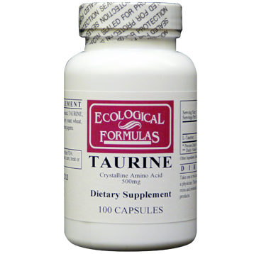 L-Taurine 500 mg 100 caps by Ecological Formulas