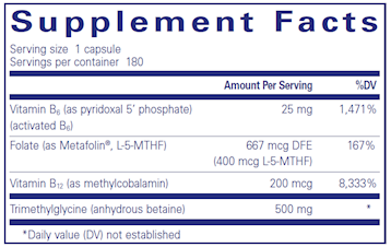 Homocysteine Factors 180 vegcaps by Pure Encapsulations