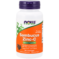 Sambucus Zinc-C 60 lozenges by NOW