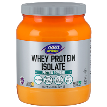 Whey Protein Isolate Unflavored 1.2 lbs by NOW