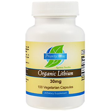 Lithium Organic 30mg 100 vegcaps By Priority One Vitamins