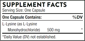 Lysine 60 caps THORNE