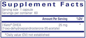 7-Keto DHEA 25 mg 60 vcaps by Pure Encapsulations