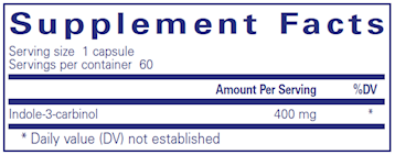 Indole-3-Carbinol 400 mg 60 vcaps by Pure Encapsulations