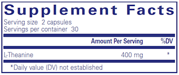 L-Theanine 60 vcaps by Pure Encapsulations