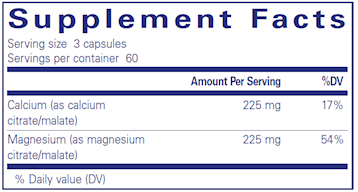 Cal/Mag Citrate Malate 180 vcaps by Pure Encapsulations