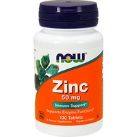 Zinc 50 mg 100 tabs by NOW