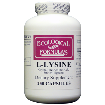 L-Lysine 500 mg 250 caps by Ecological Formulas