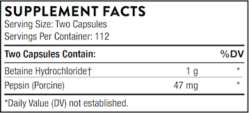 Betaine HCL/Pepsin by Thorne