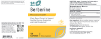 Berberine 120 Caps by Klaire Labs by Klaire Labs/SFI Health