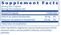 Bi-Carb Formula 250 vcaps  by Klaire Labs by Klaire Labs/SFI Health