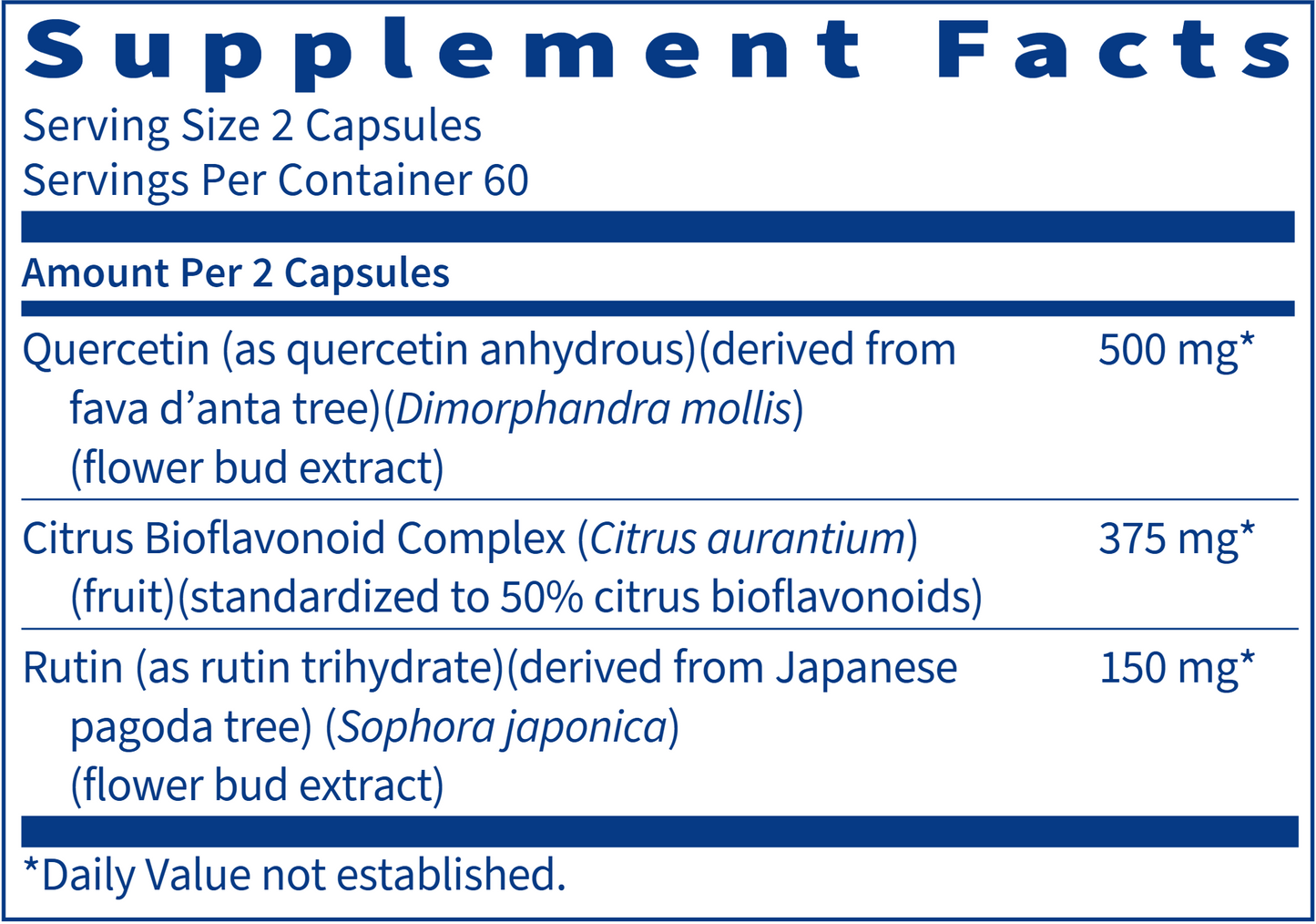 Bioflavonoid Complex (w/ Quercetin)