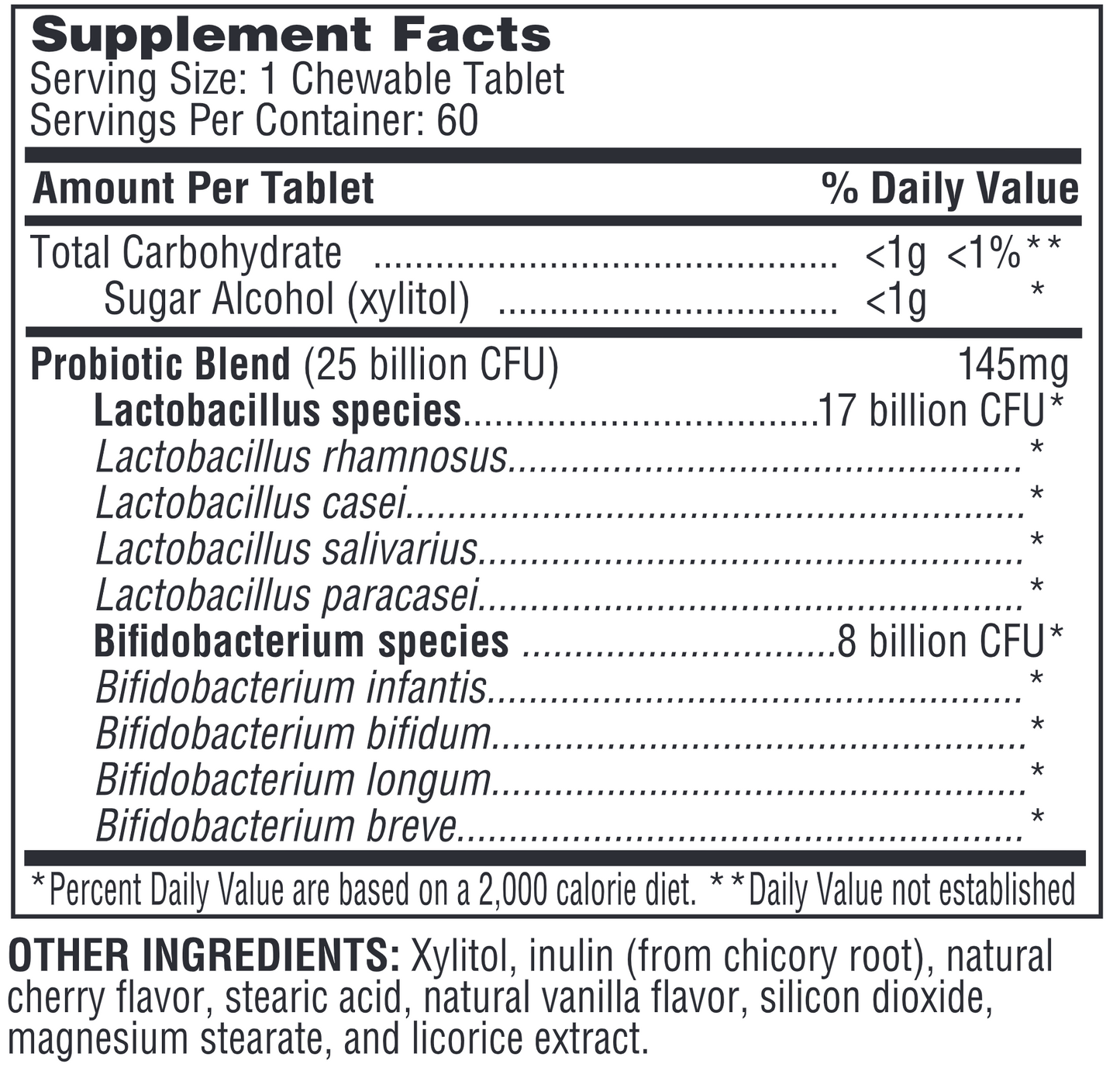 Ther-Biotic Children's Chewable 60 tabs  by Klaire Labs