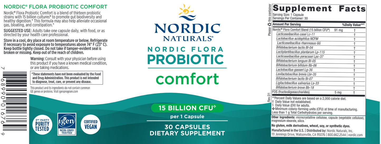 Nordic Flora Probiotic Comfort 30 caps