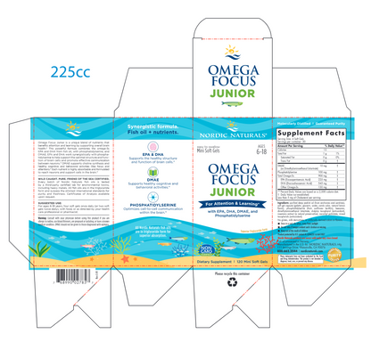 Omega Focus Junior 120 softgels