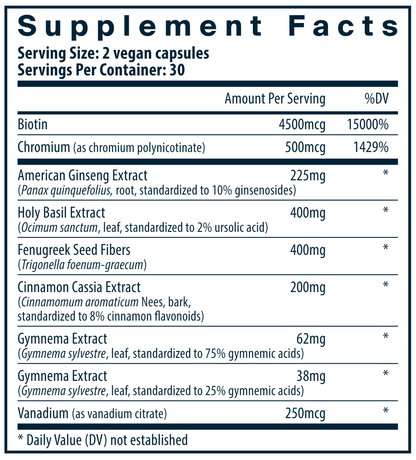 Blood Sugar Support 120 vegcaps by Vital Nutrients