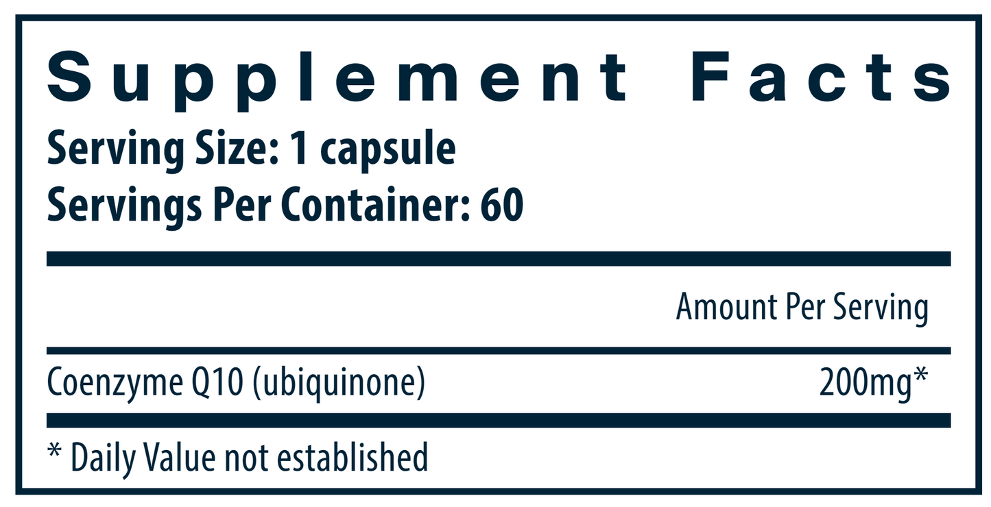 CoEnzyme Q10 200 mg 60 vegcaps by Vital Nutrients