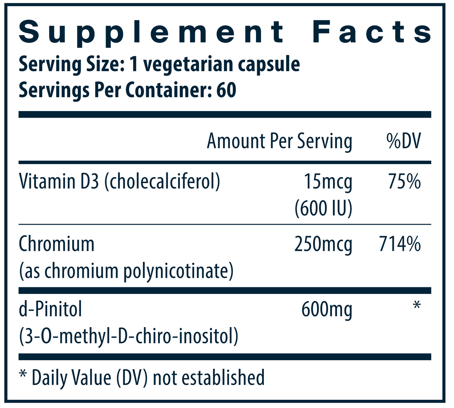 d-Pinitol 60 vegcaps by Vital Nutrients