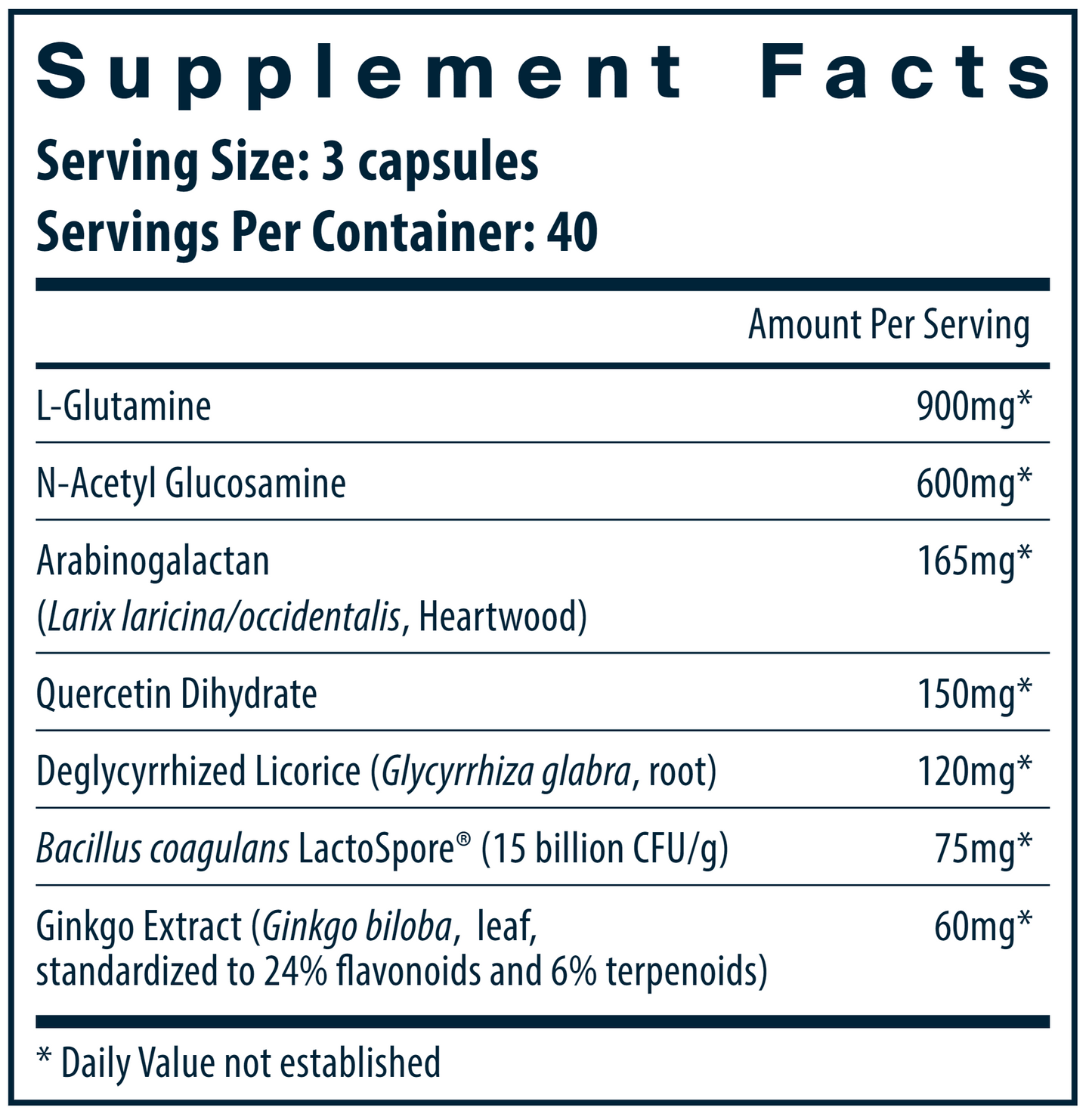 GI Repair Nutrients 120 vegcaps by Vital Nutrients