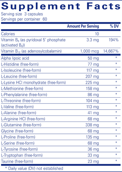 Amino-NR 180 vegcaps by Pure Encapsulations