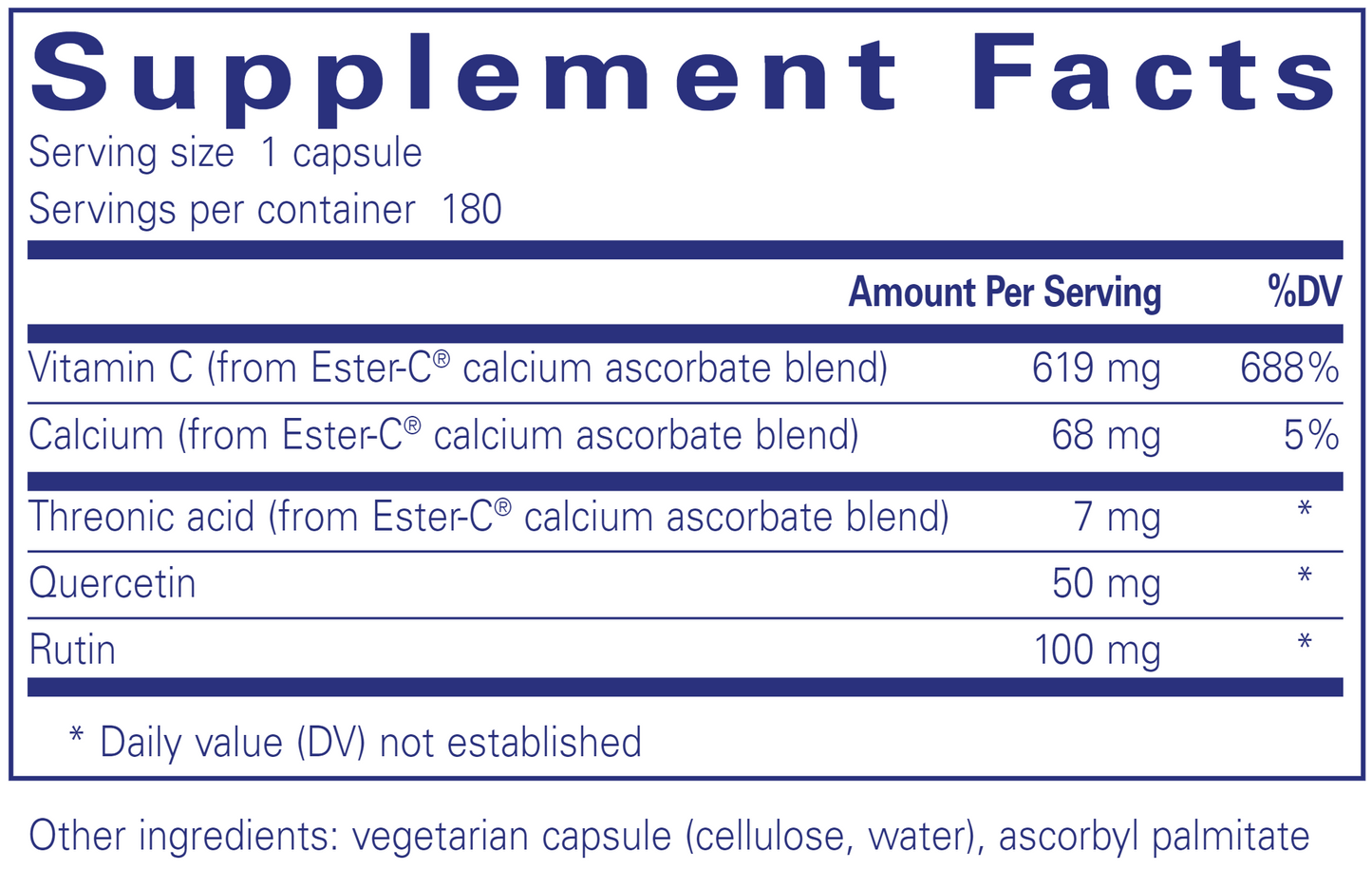 Ester-C® & flavonoids180 vegcaps by Pure Encapsulations