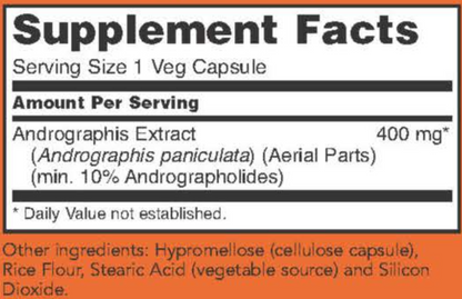 Andrographis Extract 400 mg 90 vegcaps NOW