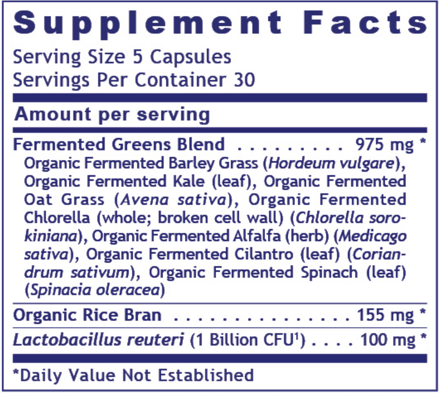 Fermented Greens Premier 150 caps by Premier Research Labs