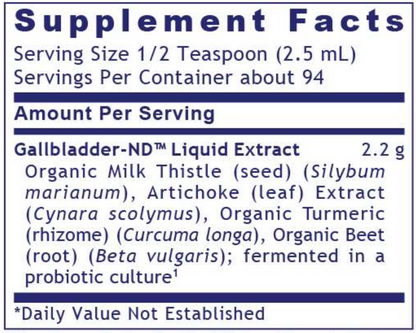 Gallbladder-ND 8 fl oz by Premier Research Labs