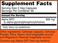 Alpha GPC 300 mg 60 vegcaps NOW