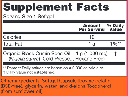 Black Cumin Seed Oil by NOW