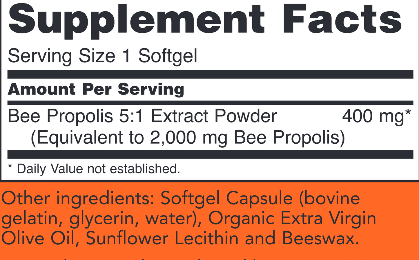 Propolis 2000 5:1 Extract 90 softgels by NOW