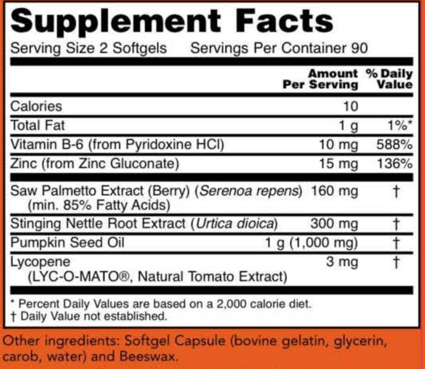 Prostate Support 180 softgels by NOW