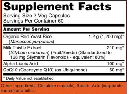 Red Yeast Rice & CoQ10 120 vegcaps by NOW