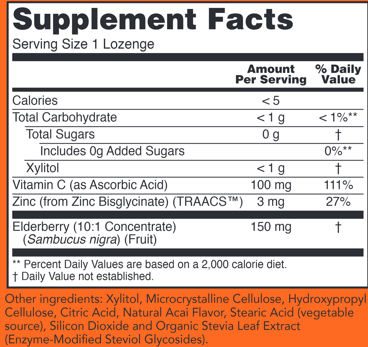 Sambucus Zinc-C 60 lozenges by NOW