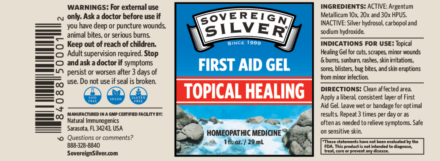 Silver First Aid Gel 1 oz